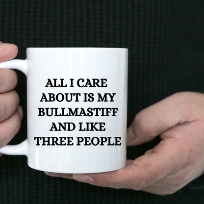 Funny Bullmastiff Dog Mom or Dad Mug – “Proud Parent of a Bullmastiff That Is Sometimes an Asshole” – White Ceramic Coffee Cup, 11oz or 15oz - Mallard Moon Gift Shop