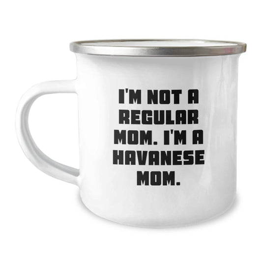 Havanese Dog Lover Gifts from Mom, Funny Camping Mug for Havanese Dog Mom, Unique Christmas Unique Gifts for Havanese Dog Enthusiasts - Image 1