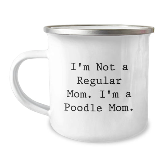Funny Poodle Dog Gifts for Mom, Poodle Mom Camping Mug - Gifts from Family, Unique Christmas Unique Gifts - Image 1