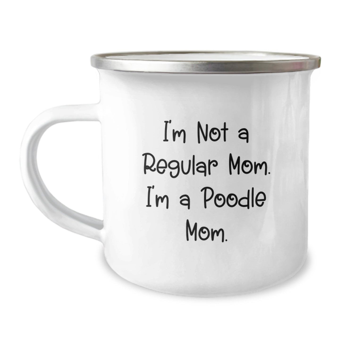Funny Poodle Dog Camping Mug Gifts for Poodle Mom from Family, Unique Christmas Unique Gifts for Poodle Dog Lovers, Poodle Mom - Image 1