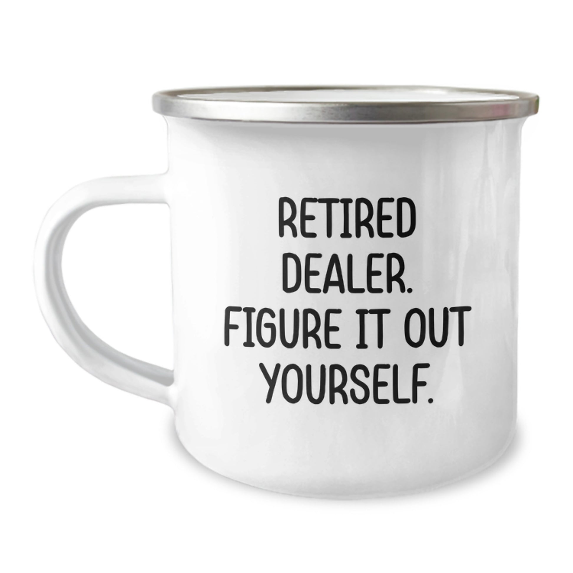 Dealer Christmas Camping Mug Gifts from Friends, Unique Funny Quote Dealer Gifts for Men, Retired Dealer Figure It Out Yourself, Funny Dealer Mug for Men, Women, Friends, Coworkers, Family - Image 1