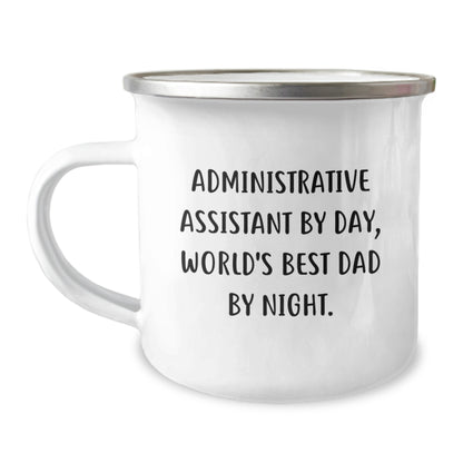 Administrative Assistant Gifts, Camping Mug, Funny Quote, Graduation Unique Gifts from Family, Gifts for Administrative Assistant - Image 1