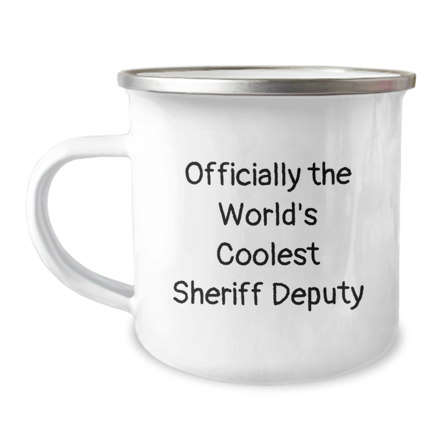 Funny Sheriff Deputy Gifts for Men - Officially The World's Coolest Sheriff Deputy Camping Mug, Perfect for Christmas Unique Gifts from Friends, Family - Image 1