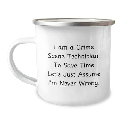 Funny Crime Scene Technician Gifts for Men - I Am A Crime Scene Technician Quote Christmas Unique Mugs from Friends - Image 1