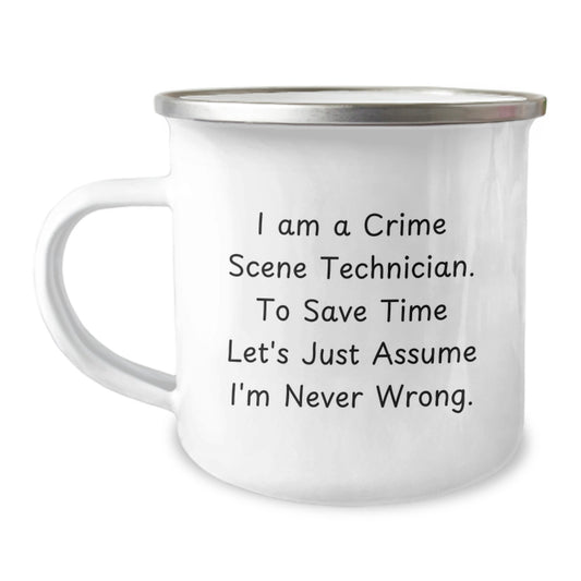 Funny Crime Scene Technician Gifts for Men - I Am A Crime Scene Technician Quote Christmas Unique Mugs from Friends - Image 1