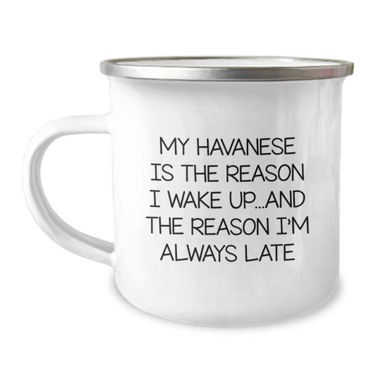 Havanese Dog Lovers Gifts from Family - My Havanese Dog Camping Mug for Men or Women - Funny Quote Birthday Unique Gifts - Image 1
