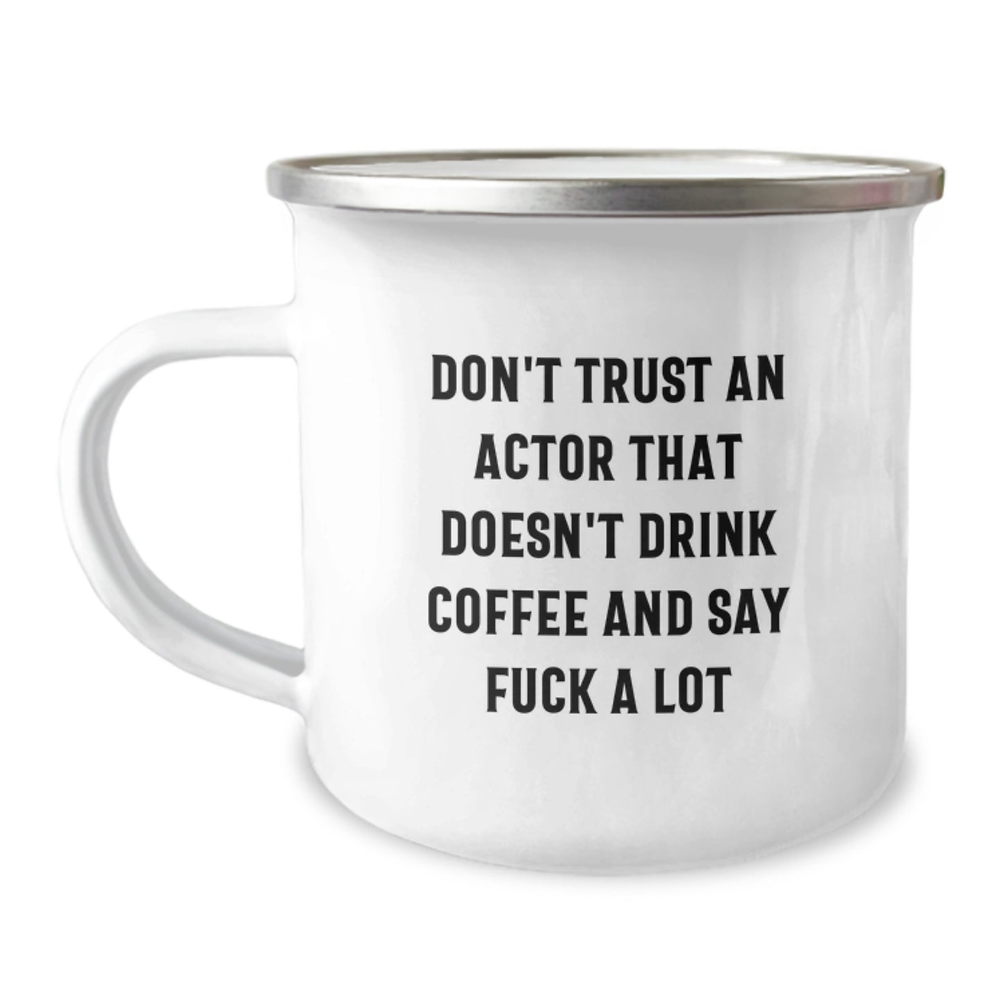 Funny Actor Gifts from Friends - Don't Trust Actor Without Coffee Christmas Unique Gifts for Actor - Image 1