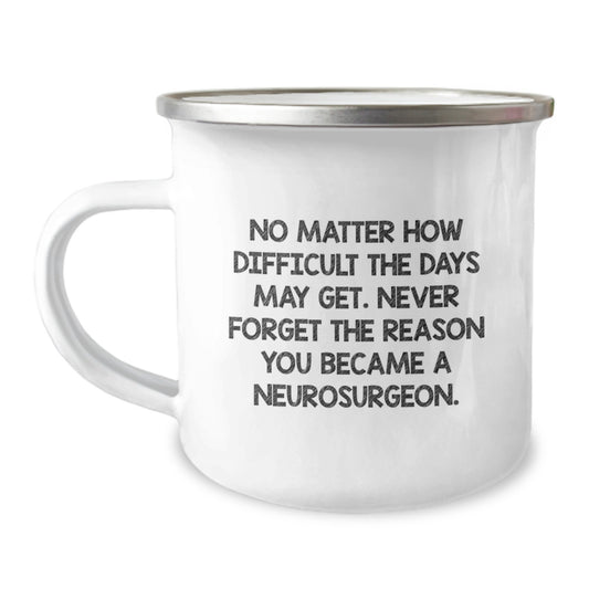Gifts from Friends for the Dedicated Neurosurgeon - Inspirational Camping Mug - Image 1