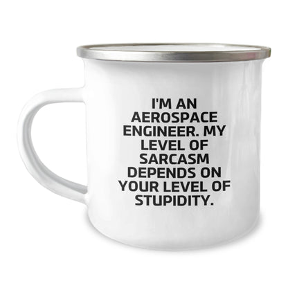 Unique Christmas Unique Gifts from Friends to Aerospace Engineer Men Funny Sarcasm Camping Mug - Image 1