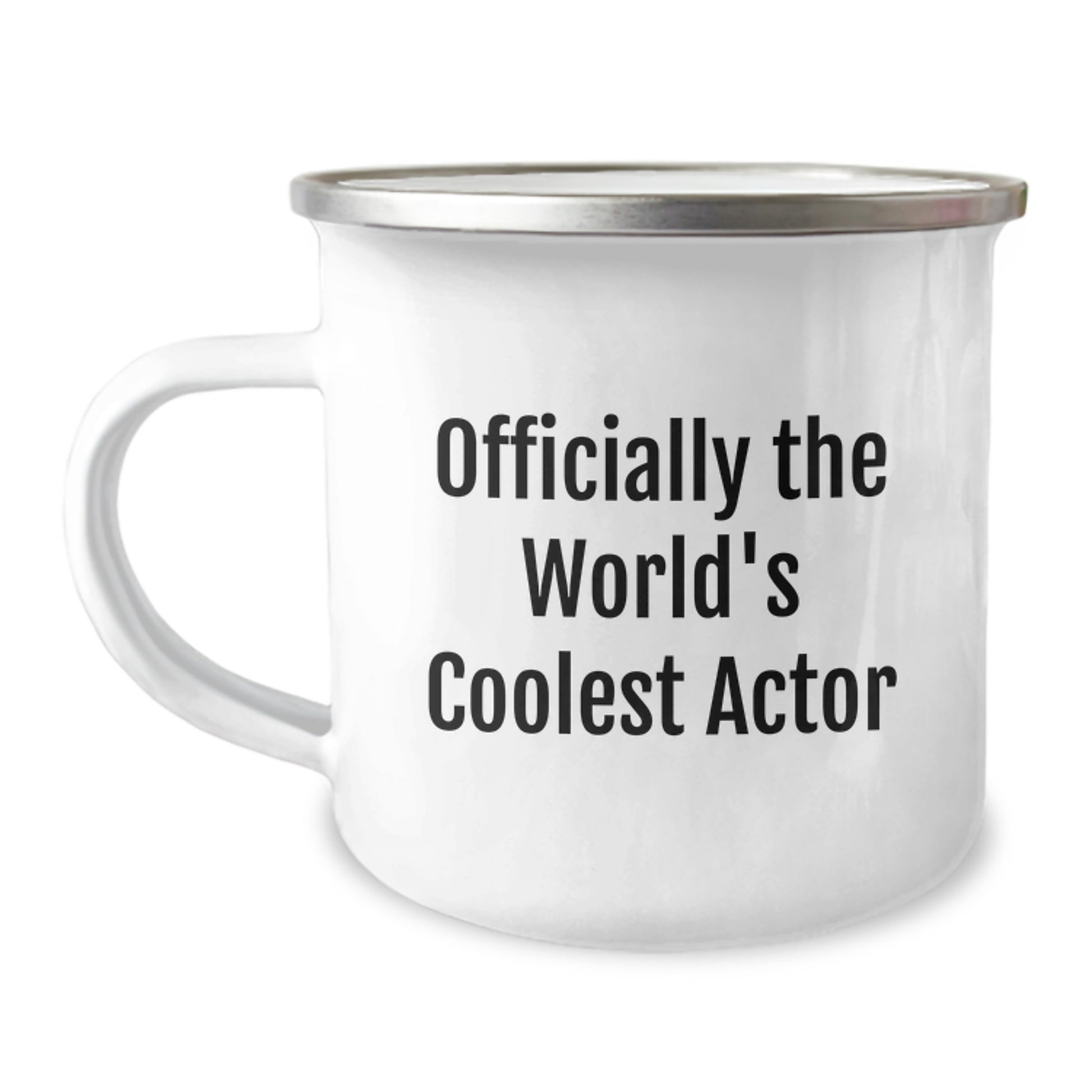 Funny Actor Gifts for Men, Officially The World's Coolest Actor Camping Mug, Christmas Unique Gifts from Family - Image 1