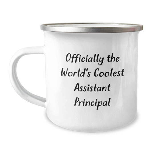 Funny Assistant Principal Gifts for Men - 'Officially The World's Coolest Assistant Principal' Christmas Unique Gifts from Friends to Assistant Principals - Image 1