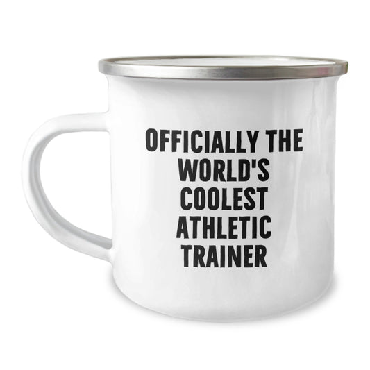 Funny Athletic Trainer Gifts from Friends - Officially The World's Coolest Athletic Trainer Camping Mug for Men, Unique Christmas Unique Gifts - Image 1
