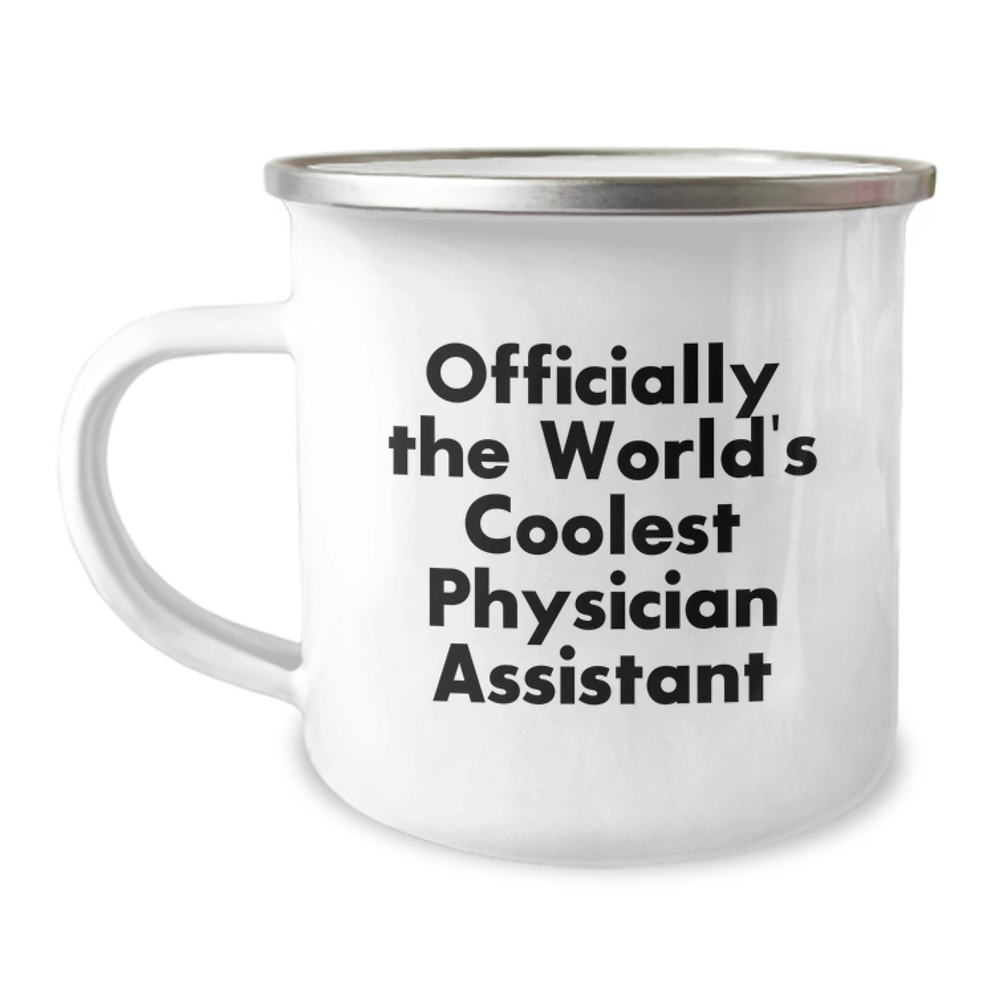 Funny Physician Assistant Gifts for Men, Officially The World's Coolest Physician Assistant, Christmas Unique Camping Mugs - Image 1