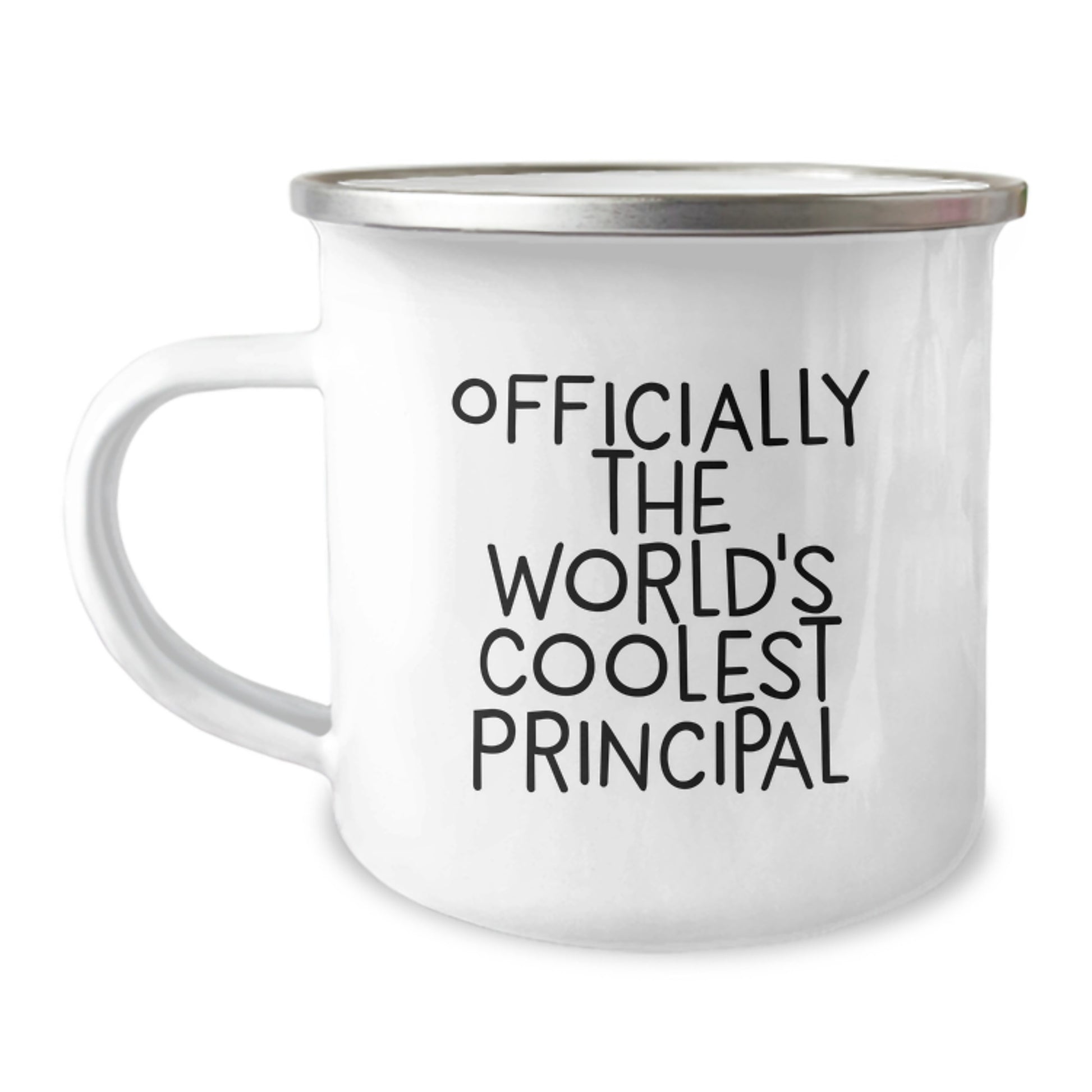 Funny Principal Gifts for Men from Friends - 'Officially The World's Coolest Principal' Christmas Unique Gifts, Principal Camping Mug - Image 1