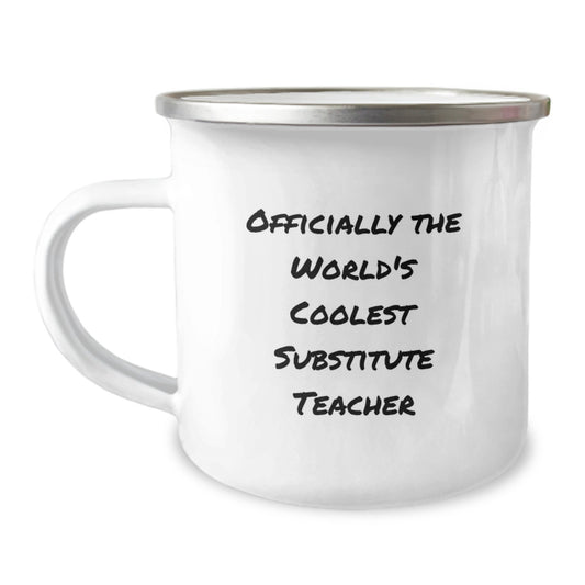 Funny Substitute Teacher Gifts for Men, Women, and Friends - Officially The World's Coolest Substitute Teacher Christmas Unique Gifts from Family - Image 1