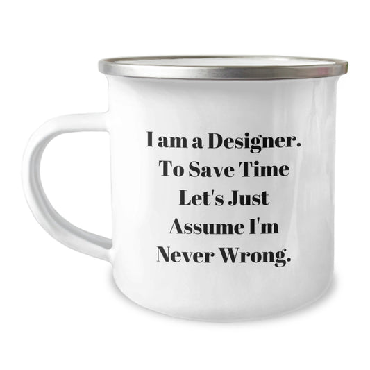 Funny Designer Gifts for Him - Unique Camping Mug from Friends - Perfect for Designer Men - Christmas Unique Gifts - Image 1