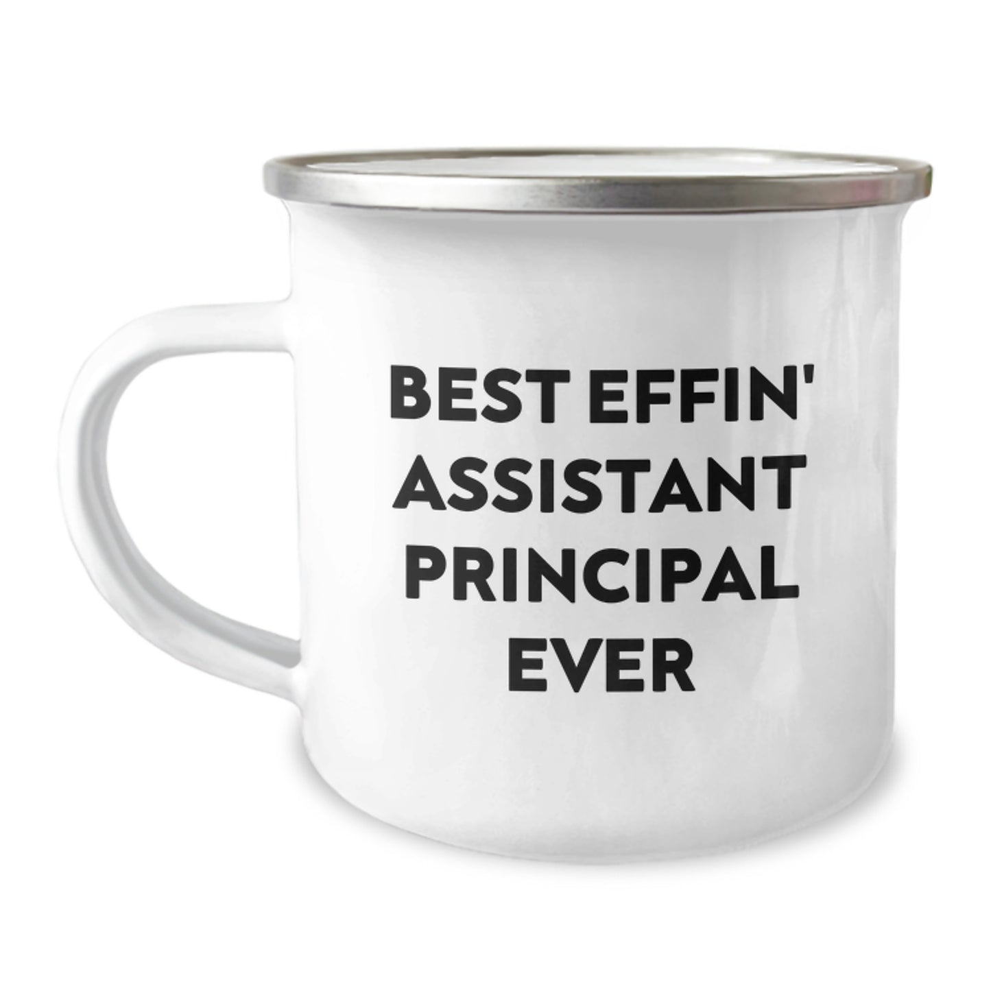 Funny Assistant Principal Gifts for Men - Best Effin' Assistant Principal Ever Camping Mug for Christmas Unique Gifts from Friends and Family - Image 1