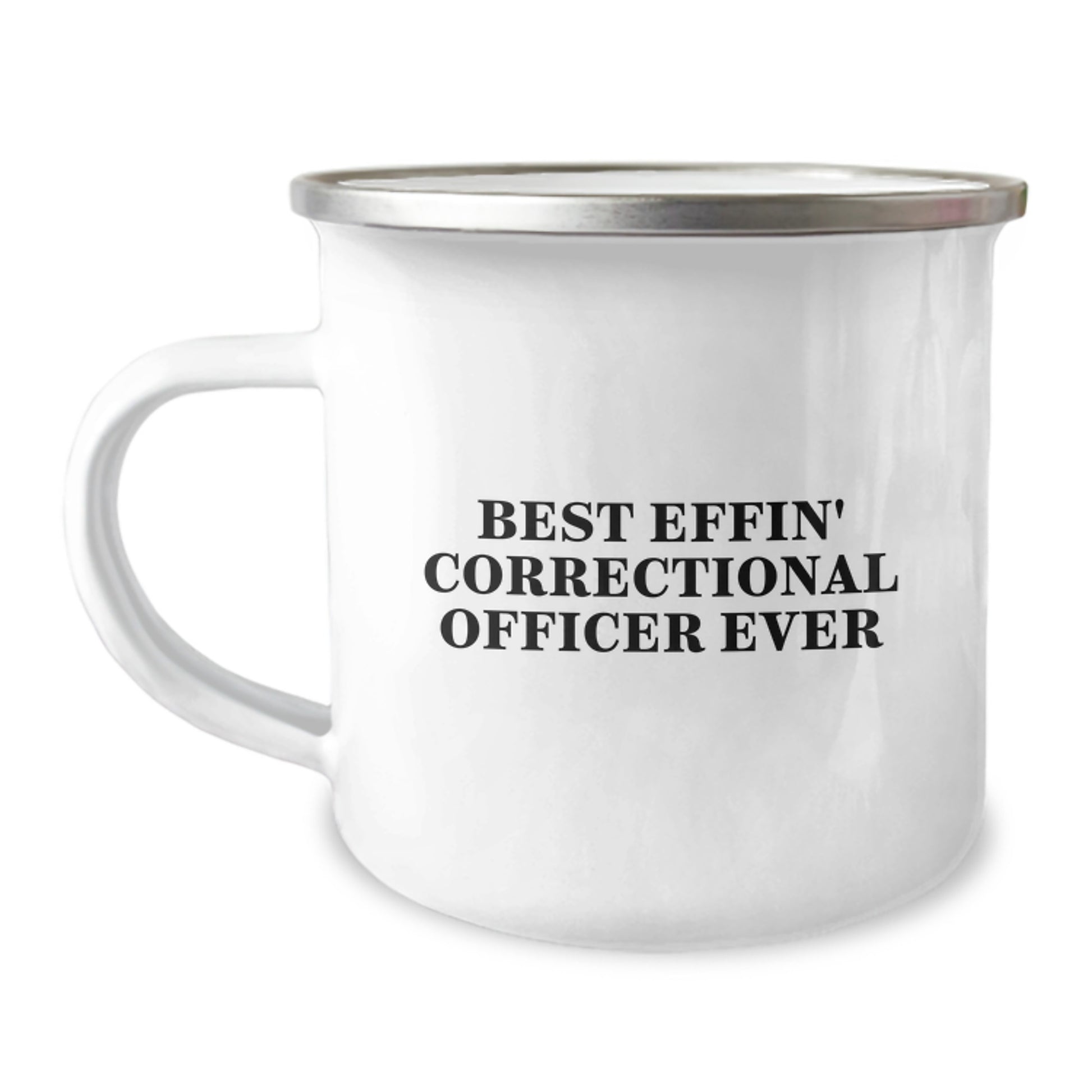 Funny Correctional Officer Gifts for Men, Best Effin' Correctional Officer Ever Camping Mug, Graduation Unique Gifts from Friends to Correctional Officer - Image 1