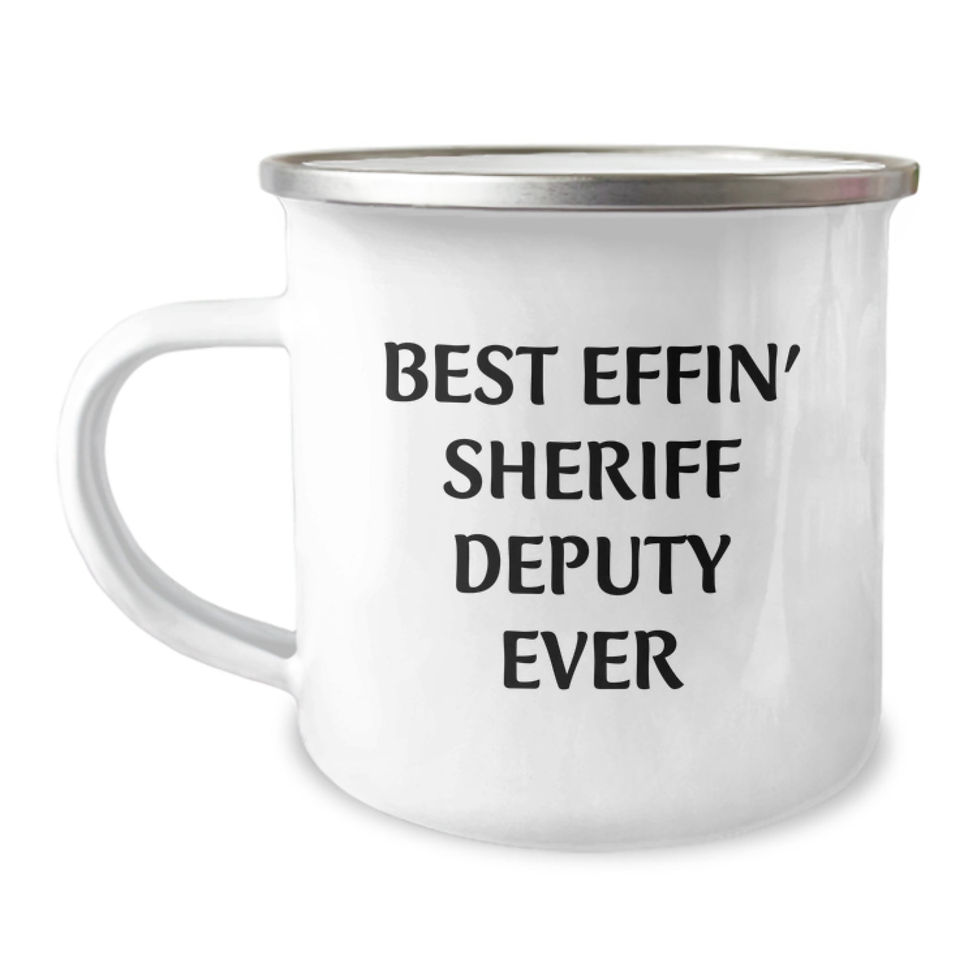 Funny Sheriff Deputy Gifts for Men - Best Effin' Ever Camping Mug, Unique Christmas Unique Gifts from Friends - Image 1