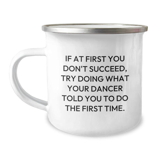 Funny Dancer Quotes Gifts from Family for Christmas Unique Camping Mug Stainless Steel - Image 1