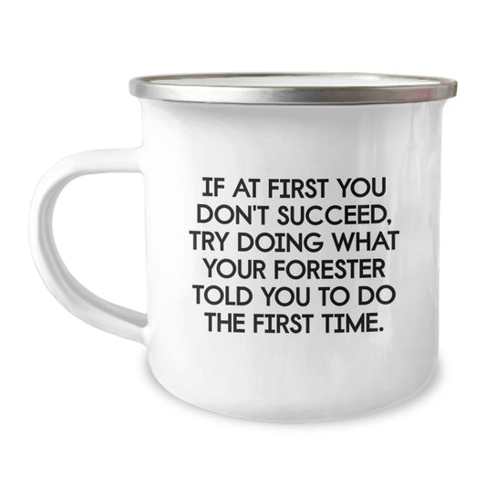 Gifts for Forester Men - Funny Camping Mug, Gifts from Friends and Family for Forester Guys - Image 1