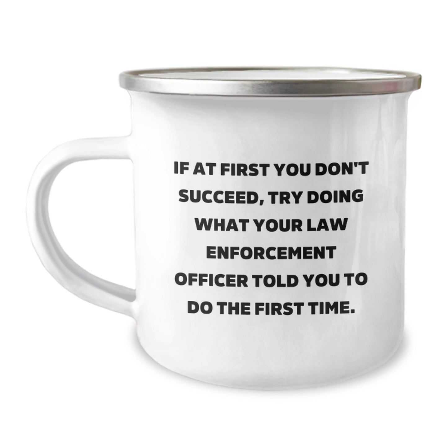 Funny Law Enforcement Officer Gifts from Friends to Law Enforcement Officers - Camping Mug for Christmas Unique Presents - Image 1