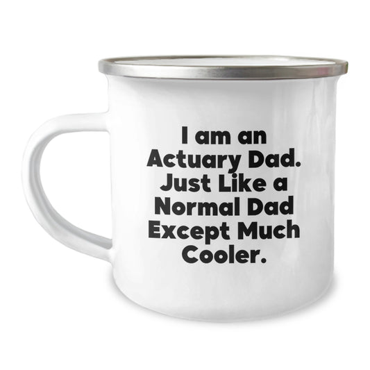 Funny Actuary Gifts for Actuary Dad - Christmas Unique Gifts from Family - Actuary Camping Mug Men - Image 1