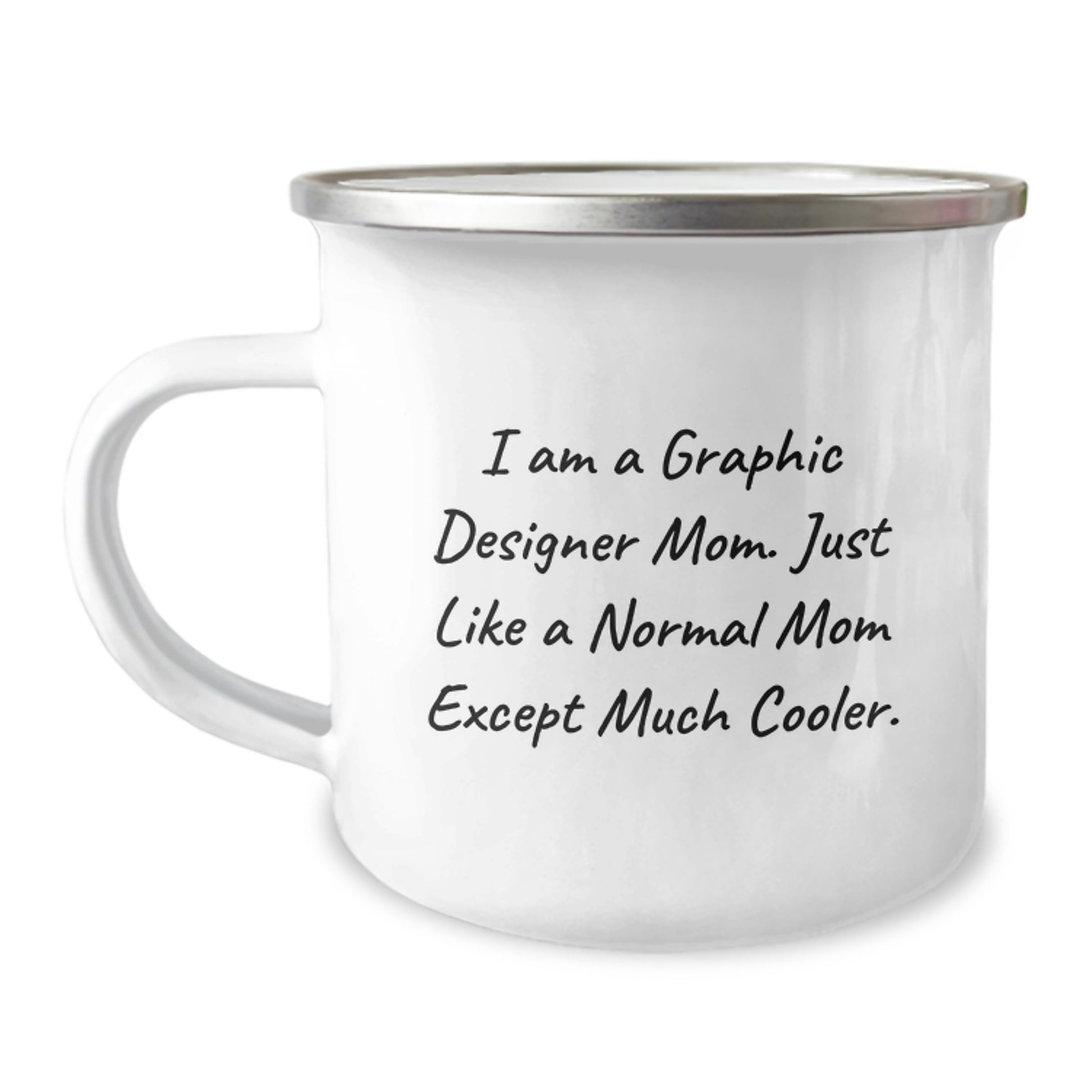 Gifts from Friends for Graphic Designer Moms - Funny Camping Mug, I Am A Graphic Designer Mom, Birthday Unique Gifts - Image 1