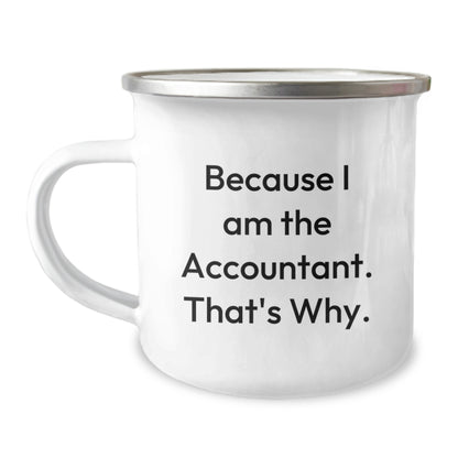 Accountant Christmas Camping Mug Funny Quote Gifts from Friends for Accountants - Image 1