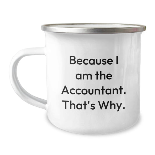 Accountant Christmas Camping Mug Funny Quote Gifts from Friends for Accountants - Image 1