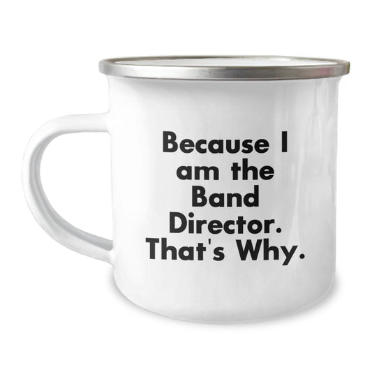 Funny Band Director Camping Mug Gifts from Men - Christmas Unique Gifts for Band Director Friends - Image 1