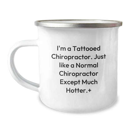 Chiropractor Gifts Funny Camping Mug for Men Friends Family - I'm A Tattooed Chiropractor, Gifts from Men to Chiropractor, Unique Graduation Gifts - Image 1