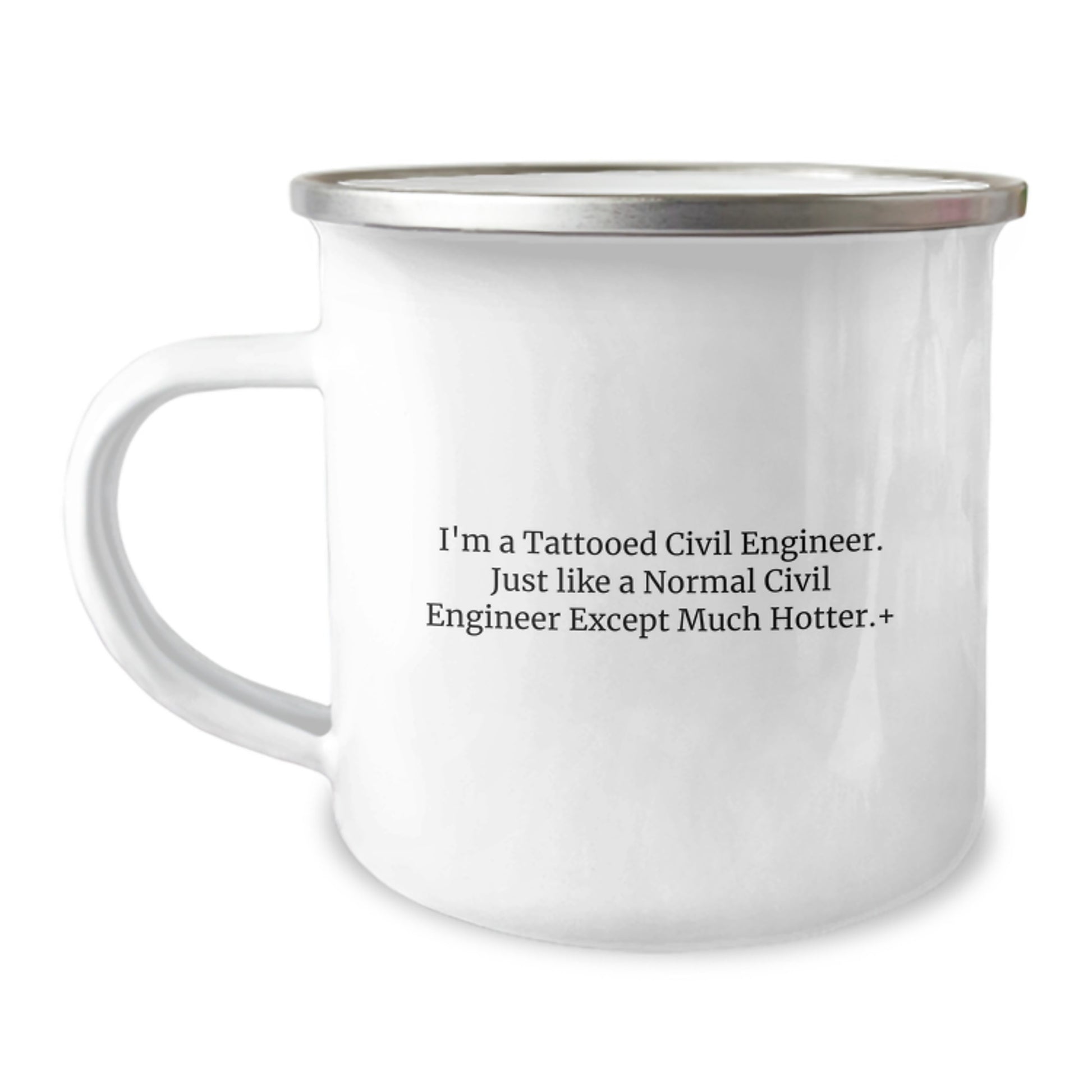 Funny Civil Engineer Gifts for Him - 'I'm A Tattooed Civil Engineer' Christmas Unique Mug - Image 1