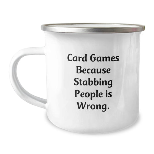 Funny Card Games Gifts for Card Game Enthusiasts, Camping Mug for Men, Christmas Unique Presents from Friends - Image 1