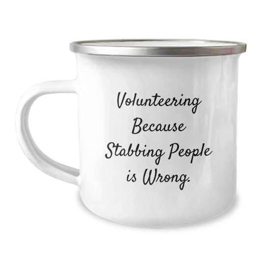 Volunteering Enthusiast Gifts from Friends to Volunteers - Funny Camping Mug for Christmas Unique Gifts - Image 1