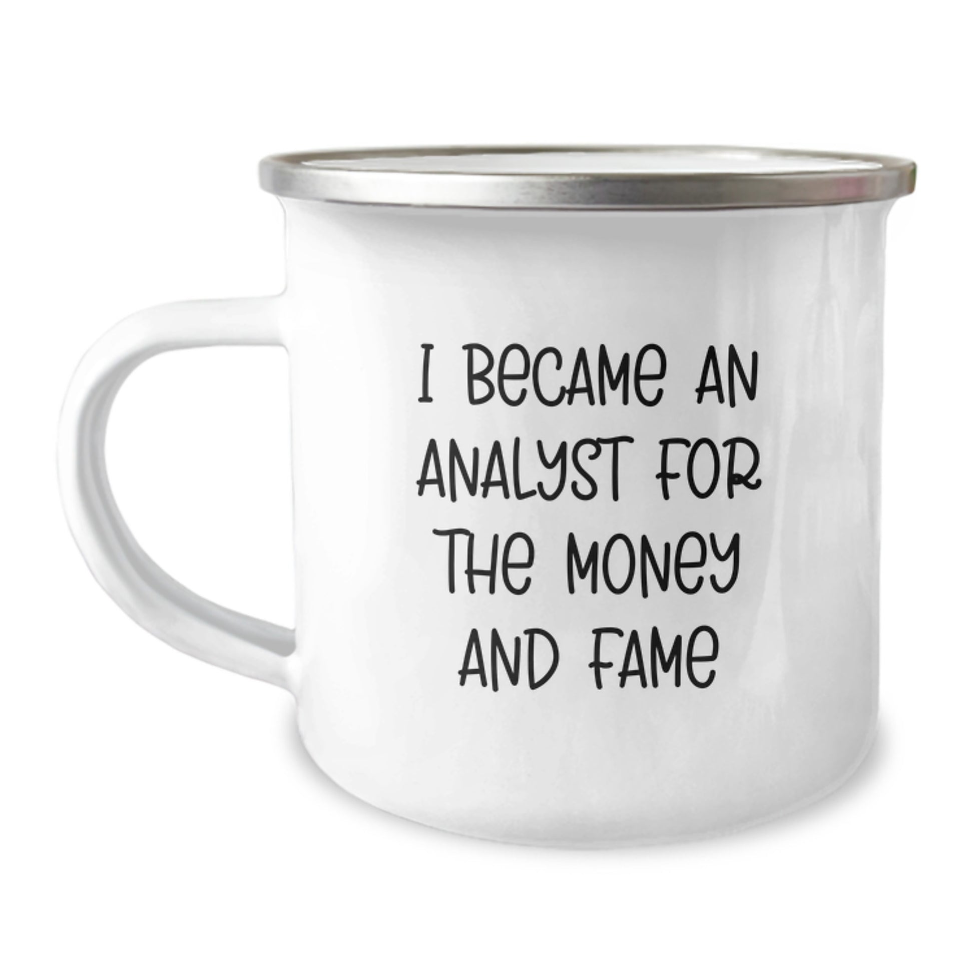 Funny Analyst Gifts for Men - 'I Became An Analyst For The Money And Fame' Christmas Unique Mugs for Coworkers from Family - Image 1