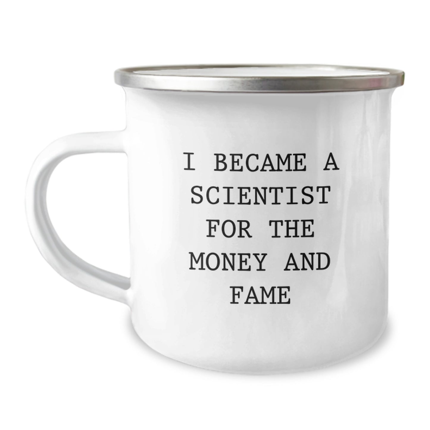 Funny Scientist Gifts for Men, Christmas Unique Mugs with 'I Became A Scientist For The Money And Fame' Quote, Perfect Camping Mug for Friends, Family, Coworkers, Women - Image 1