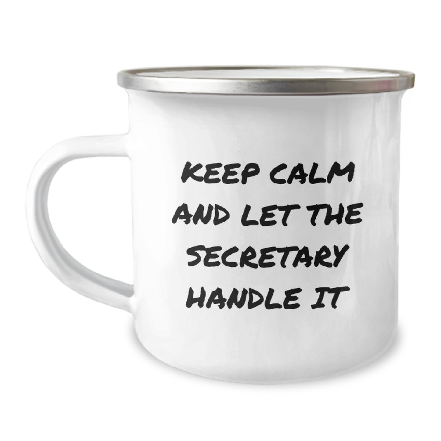 Funny Secretary Gifts for Women - Keep Calm And Let The Secretary Handle It - Christmas Unique Secretary Mugs for Coworkers - Image 1