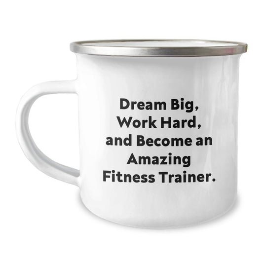 Fitness Trainer Gifts, Become An Amazing Trainer, Funny Camping Mug, Gifts from Friends, Gifts for Fitness Trainer - Image 1