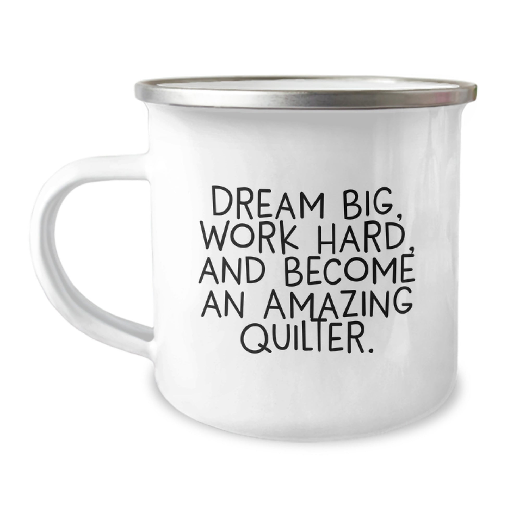 Quilter's Dreams Come True Funny Camping Mug Gifts for Quilter Men Gifts from Family - Image 1
