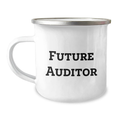 Funny Future Auditor Gifts, Auditor Camping Mug, 'You're the Future of Auditing!' - Gifts from Friends for Auditor's Birthday - Image 1