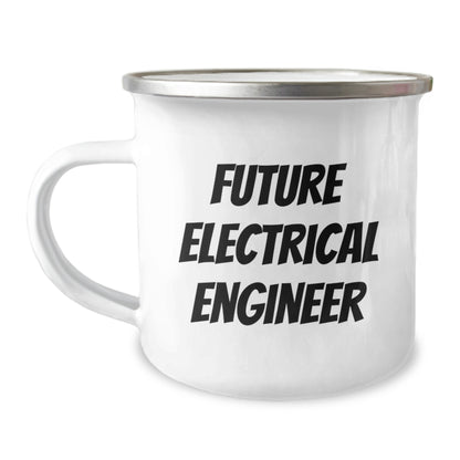 Funny Electrical Engineer Gifts, Gifts from Friends, Electrical Engineer Camping Mug, 'Future Electrical Engineer' Quote, Christmas Unique Gifts for Men - Image 1