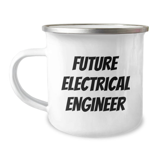 Funny Electrical Engineer Gifts, Gifts from Friends, Electrical Engineer Camping Mug, 'Future Electrical Engineer' Quote, Christmas Unique Gifts for Men - Image 1