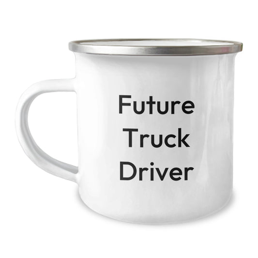 Funny Future Truck Driver Christmas Unique Gifts for Men - Camping Mug with Inspirational Quote - Unique Gifts from Friends for Truck Driver - Image 1
