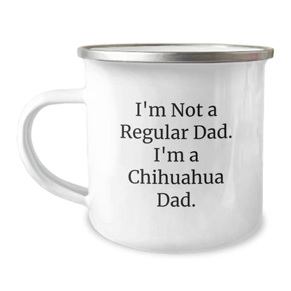 Funny Chihuahua Dog Camping Mugs Gifts from Dad to Chihuahua Dad on Christmas - Image 1