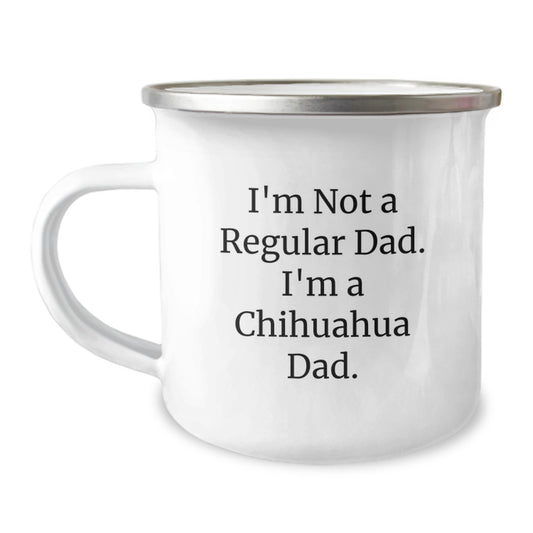 Funny Chihuahua Dog Camping Mugs Gifts from Dad to Chihuahua Dad on Christmas - Image 1