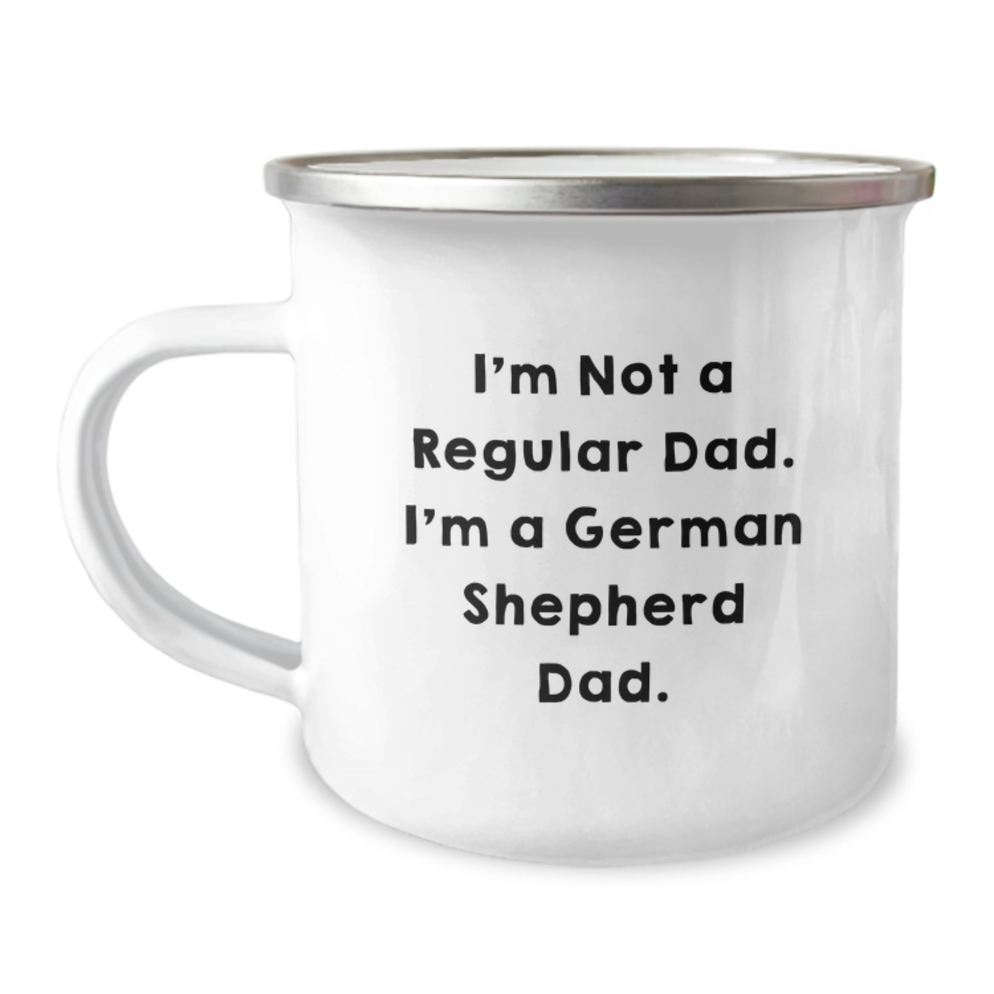 Funny German Shepherd Dad Camping Mug Gifts for Men, Unique Christmas Memorable Presents from Family to Friends - Image 1