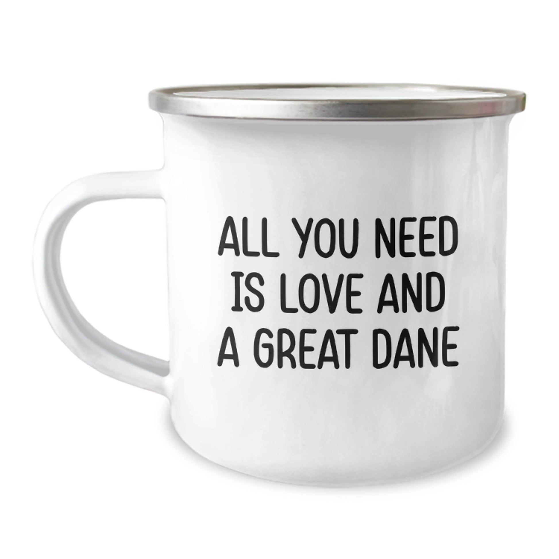 Great Dane Dog Lovers Camping Mug, Funny Quote Gifts for Men and Women, Birthday Unique Gifts from Friends, Family - Image 1