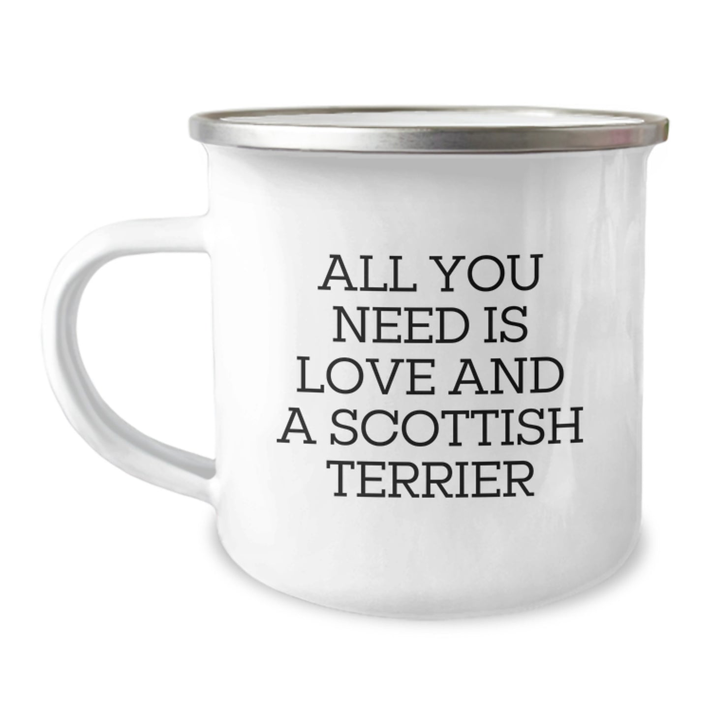 Funny Scottish Terrier Dog Camping Mug, Gifts for Men from Friends, Christmas Unique Gifts for Scottish Terrier Dog Lovers - Image 1