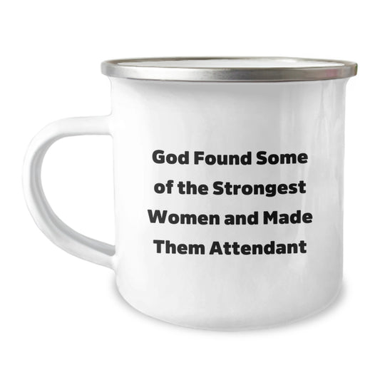 Funny Attendant Inspired Camping Mug Gifts from Men to Women, Perfect for Attendant Enthusiasts, Unique Christmas Unique Gifts for Attendant Friends and Family - Image 1